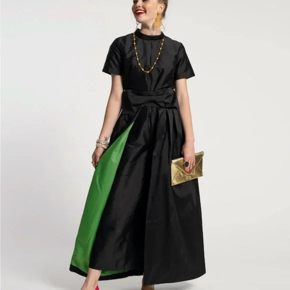 Frances Valentine Black Wide-Leg Jumpsuit - Picture 2 of 7